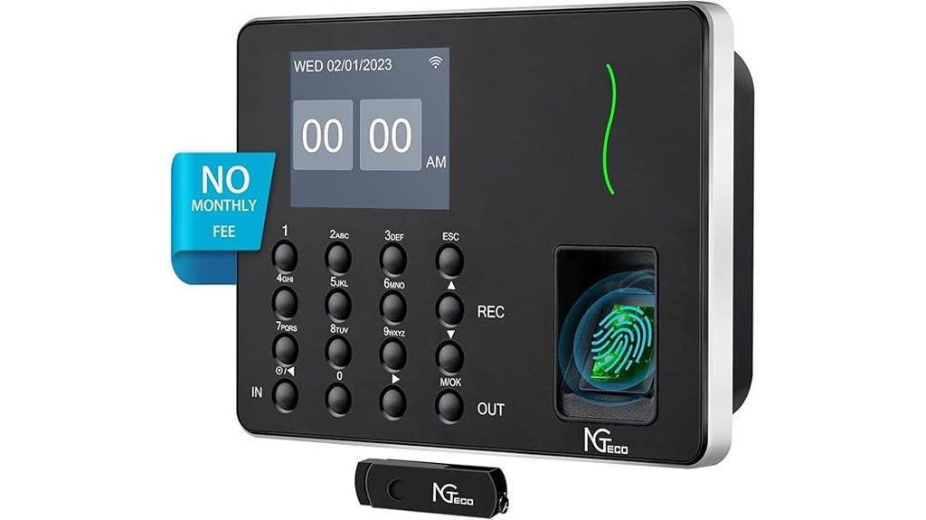small business biometric clock