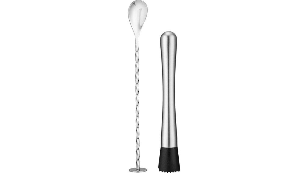 stainless muddler mixing set