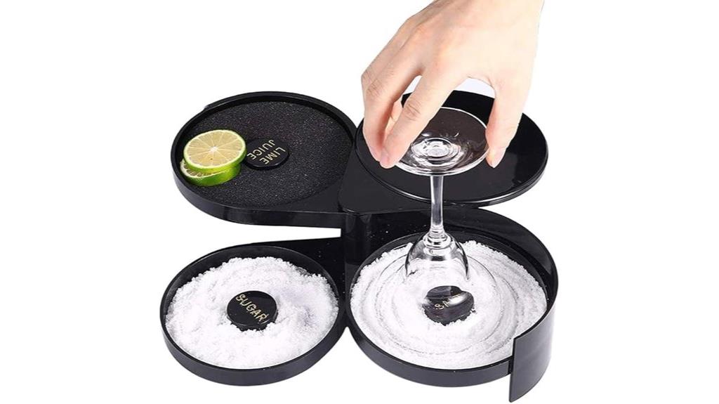 three tier cocktail rimmer