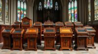top church donation box stands