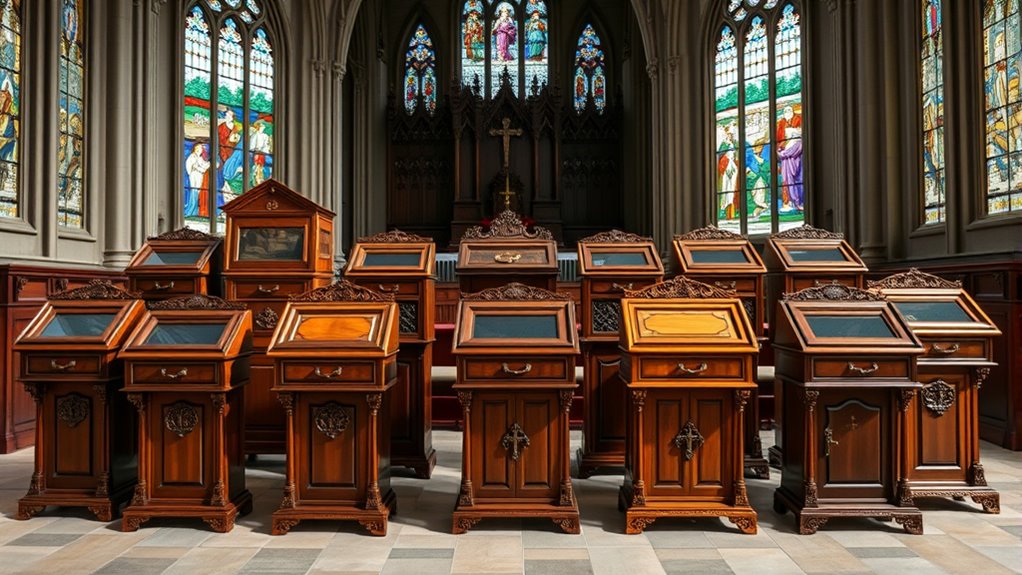 top church donation box stands