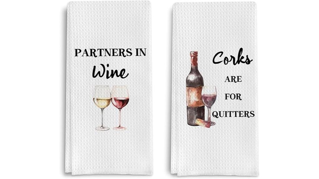wine lover kitchen towel