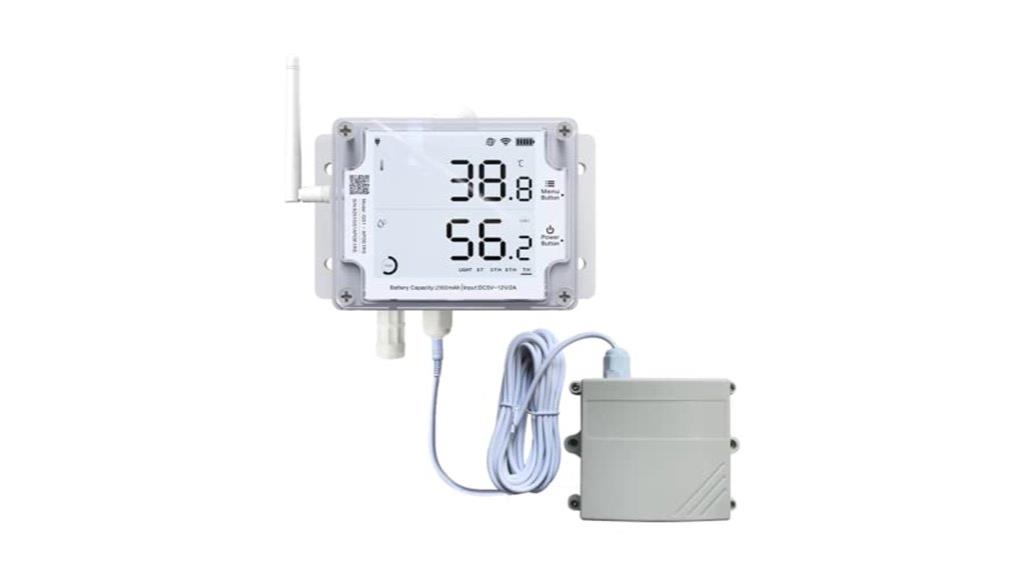 wireless temperature and humidity logger