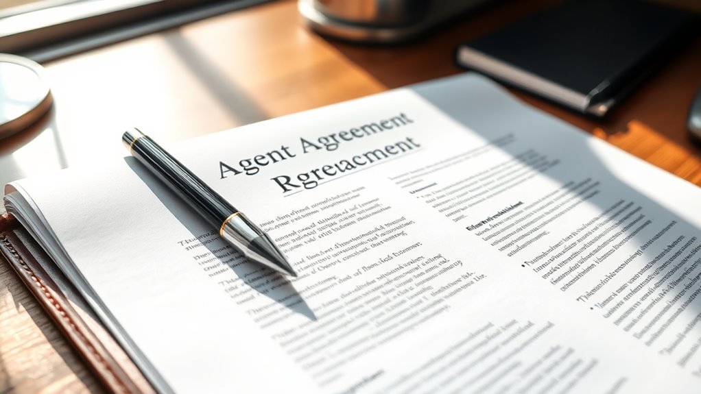 key agent contract provisions