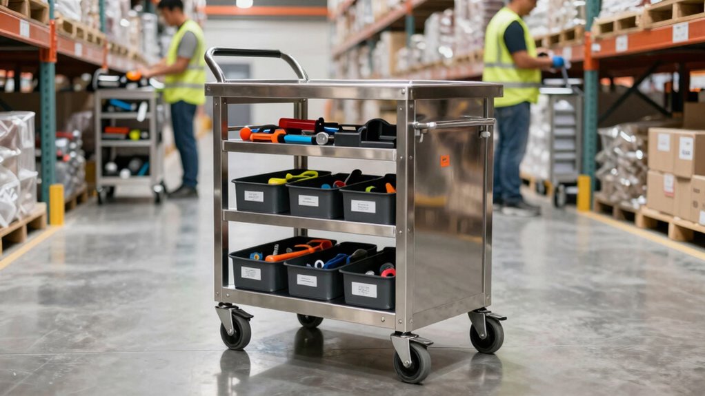 durable ergonomic mobile carts