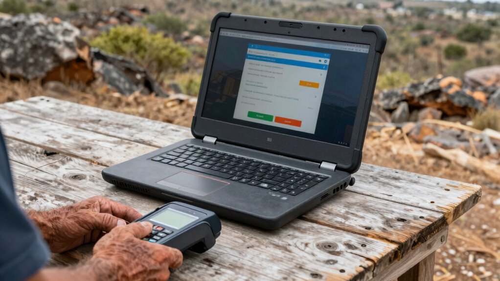 reliable rugged field payment device