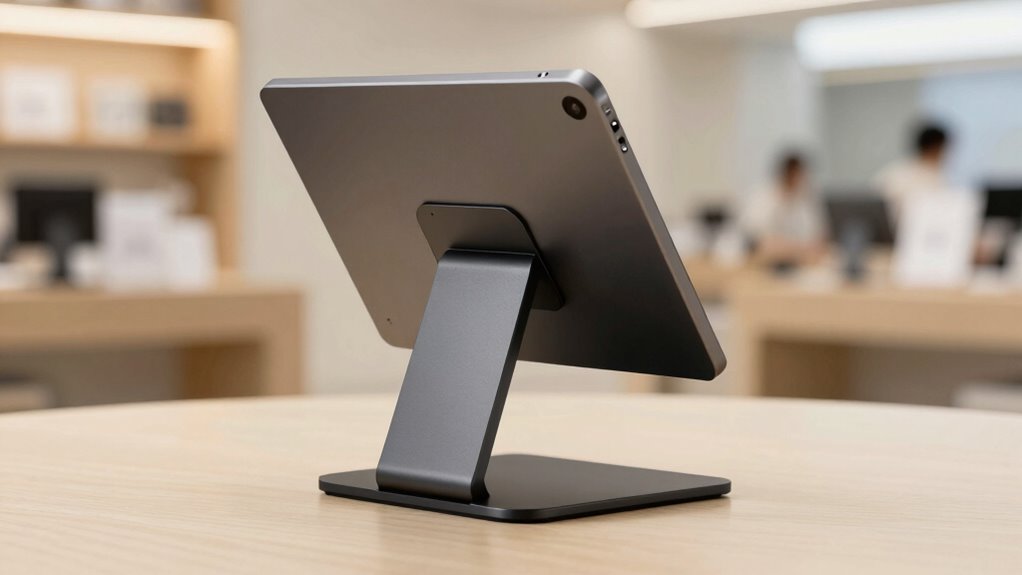 stable adjustable kiosk stand