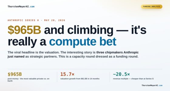 $965B and Climbing: Anthropic's Series H Is Really a Compute Bet