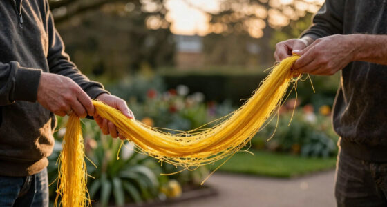jesús rafael soto suspends 4,000 yellow strands in kensington gardens for serpentine