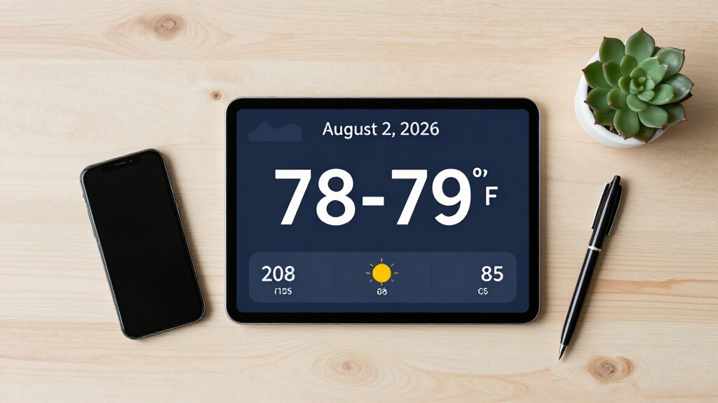Will The Maximum Temperature Be 78-79° On Aug 2, 2026?